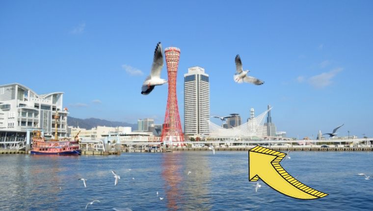 メリケンパークにある目立つ建物が神戸海洋博物館